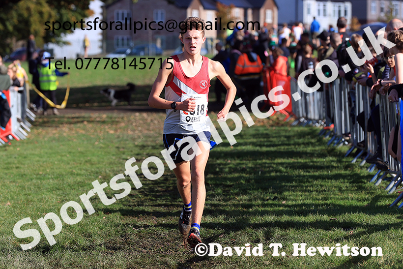 Boys under-15s, 2024 Northern Cross Country Relays, Graves Park, Sheffield.   Photo: David T. Hewitson/Sports for All Pics